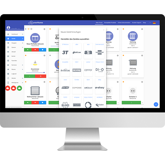 Sensoren/Aktoren hinzufügen